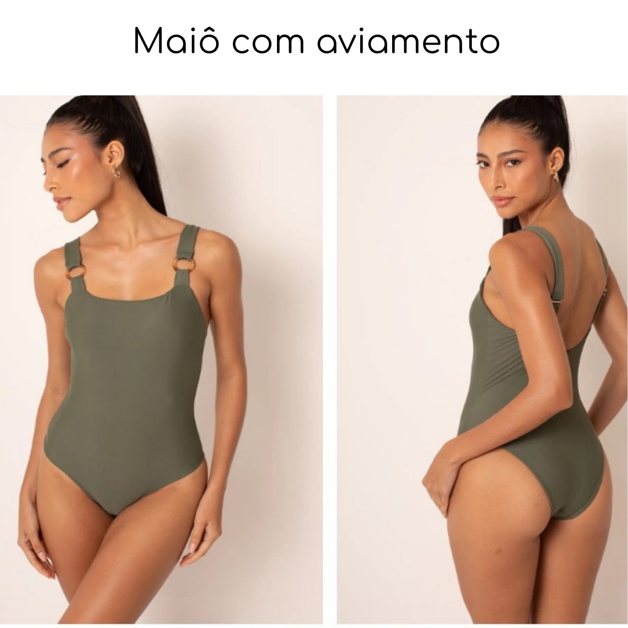 Maiô com Aviamento — coleção Lisos