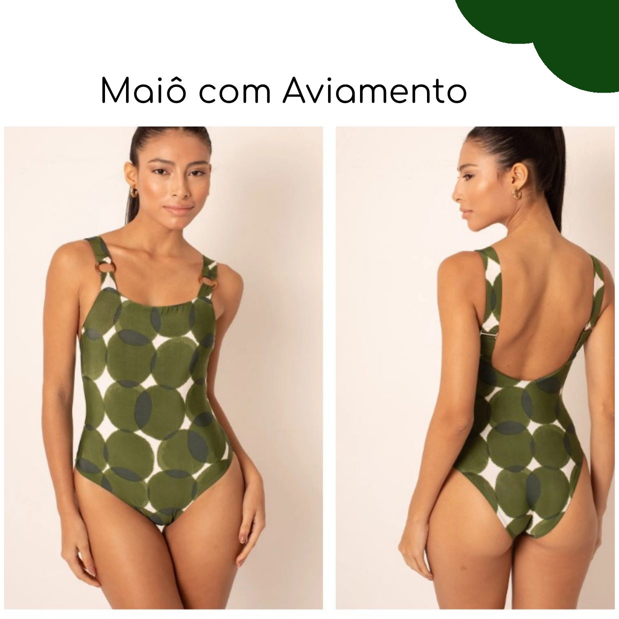 Maiô com Aviamento — coleção Bubbles